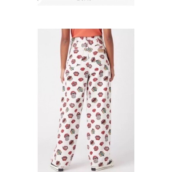 Wrangler Barrel 652 Read My Lips Jeans Women 29x31” New Cotton Zip Pockets Logo - Picture 16 of 16